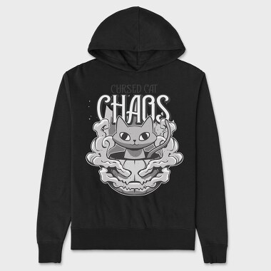 Halloween Cat Chaos Quote, Hanorac Oversize Barbati (Unisex)