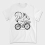 Squirrel On A Bike, Tricou Barbati (Unisex)