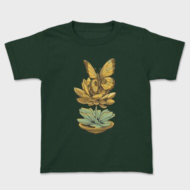 Steampunk Inspired Butterfly Lotus, Tricou Copii