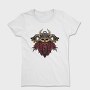 Steampunk Viking Skull, Tricou Femei