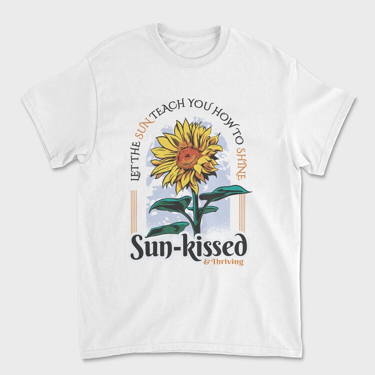Sun Kissed Sunflower Spring, Tricou Barbati (Unisex)