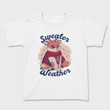 Sweater Weather Deer Mug, Tricou Copii