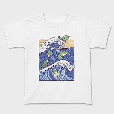 Kanagawa Wave Frogs Japanese, Tricou Copii
