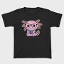 Kawaii Axolotl Reading, Tricou Copii