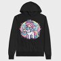 Kawaii Fairy Riding Unicorn, Hanorac Oversize Barbati (Unisex)