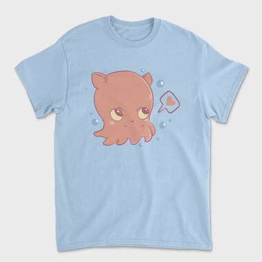 Kawaii Flap Jack Octopus, Tricou Barbati (Unisex)