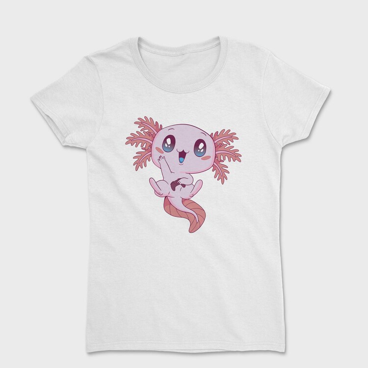 Kawaii Gaming Axolotl Gamer, Tricou Femei