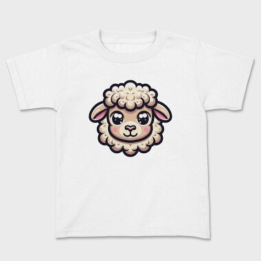Kawaii Sheep Face, Tricou Copii