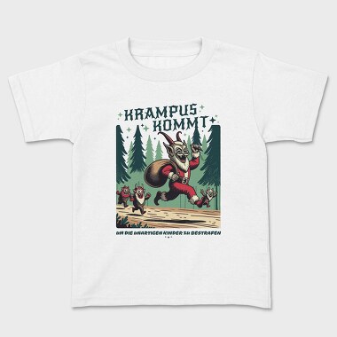 Krampus Comes Retro Comic, Tricou Copii