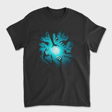 Hands Around Magical Ball Of Dark Light, Tricou Barbati (Unisex)
