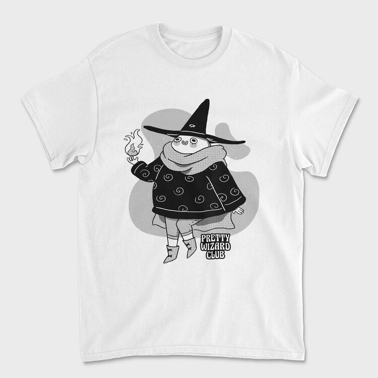 Happy Cartoon Wizard Pretty Club, Tricou Barbati (Unisex)
