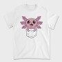 Happy Pocket Axolotl Animal, Tricou Barbati (Unisex)
