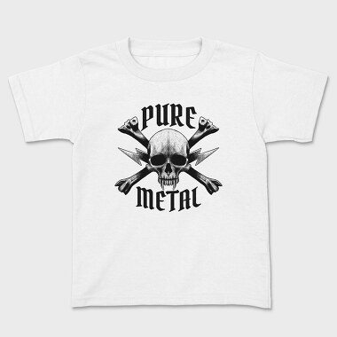 Heavy Metal Skull Pure, Tricou Copii