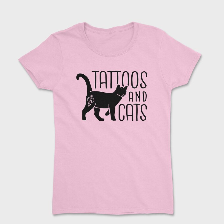 Tattoos And Cats, Tricou Femei
