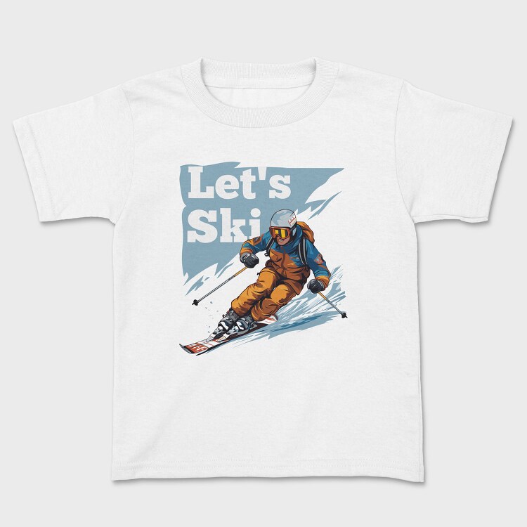 Let'S Ski Skier, Tricou Copii