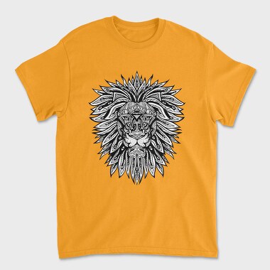 Lion Mandala Psicodelic, Tricou Barbati (Unisex)