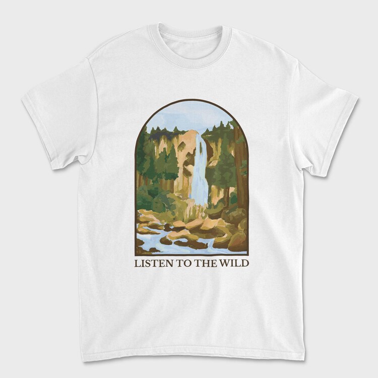 Listen To The Wild Nature, Tricou Barbati (Unisex)