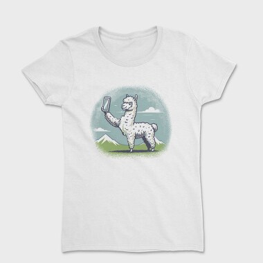 Llama Selfie Request, Tricou Femei