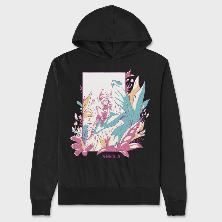 Magical Fairy In Flower Field Fairycore 07, Hanorac Oversize Barbati (Unisex)