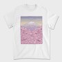Pastel Sakura Mount Fuji, Tricou Barbati (Unisex)