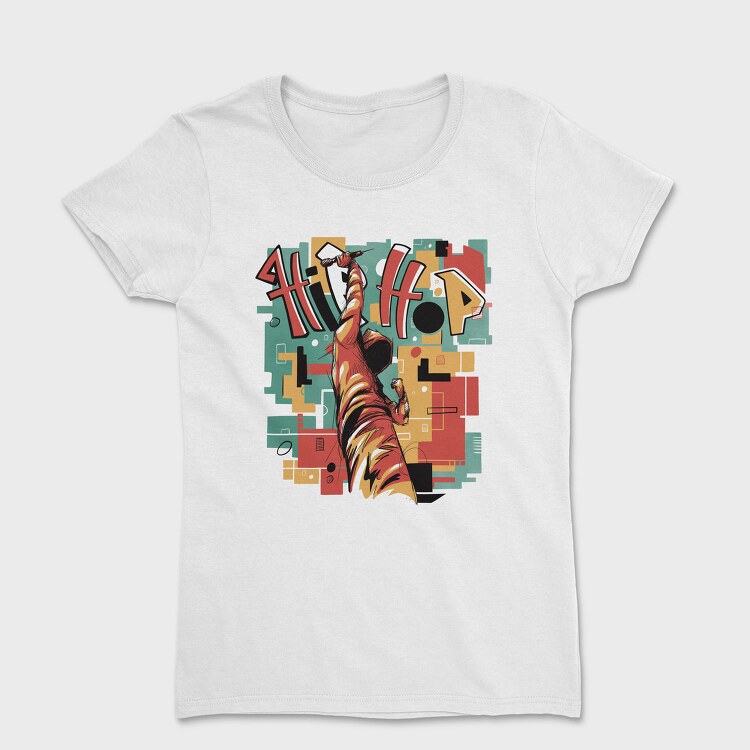 Hip Hop Musician Abstract Music, Tricou Femei