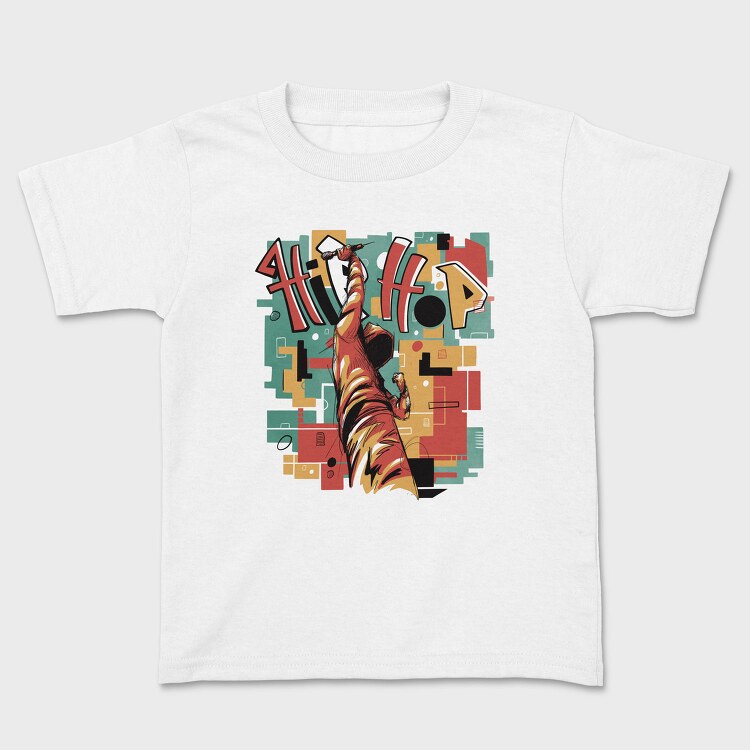Hip Hop Musician Abstract Music, Tricou Copii