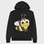 Honey Bee Smile, Hanorac Oversize Barbati (Unisex)