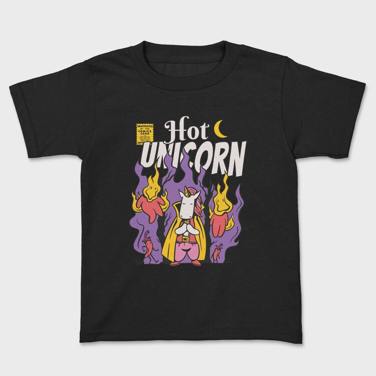 Hot Unicorn Cartoon, Tricou Copii
