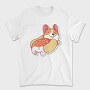 Hotdog Corgi, Tricou Barbati (Unisex)