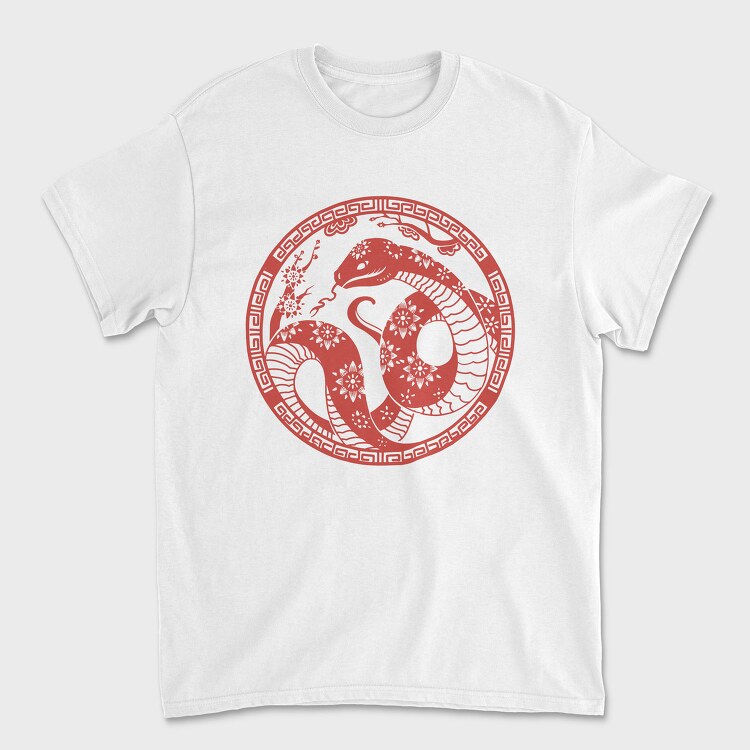 Traditional Chinese Snake Circle New Year, Tricou Barbati (Unisex)