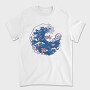 Wave With Koi Fishes, Tricou Barbati (Unisex)