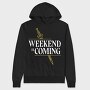 Weekend Is Coming Sword, Hanorac Oversize Barbati (Unisex)