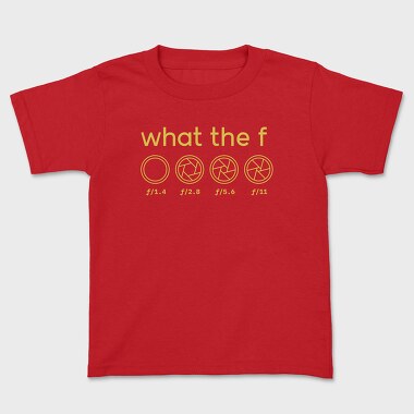 What The F Photography Photographers 03, Tricou Copii