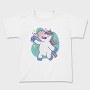 Wine Unicorn Cartoon Drinking, Tricou Copii