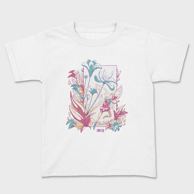 Winged Fairy In Flower Field Fairy Core 10, Tricou Copii