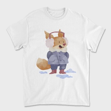 Winter Fox Friend, Tricou Barbati (Unisex)