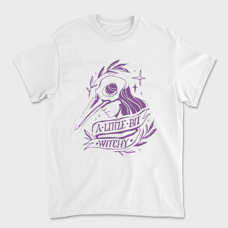 Witchy Quote Modern Witch A Little Bit Witchy Tote, Tricou Barbati (Unisex)