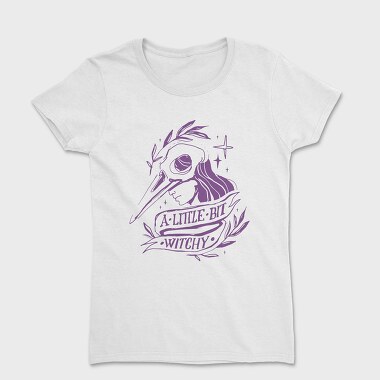 Witchy Quote Modern Witch A Little Bit Witchy Tote, Tricou Femei