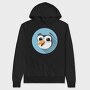 Penguin Pop Art, Hanorac Oversize Barbati (Unisex)
