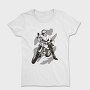 Person With Motorcycle Motorcyclist, Tricou Femei
