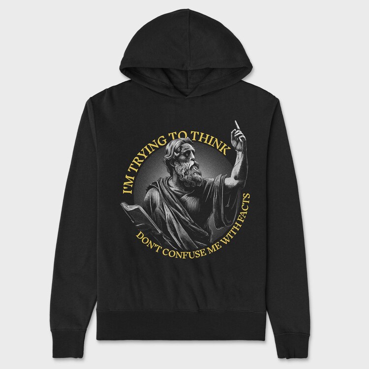 Philosophical Quote Plato, Hanorac Oversize Barbati (Unisex)