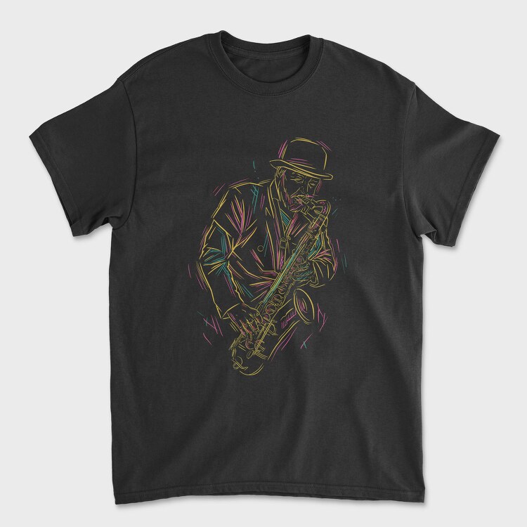 Saxophone Man, Tricou Barbati (Unisex)