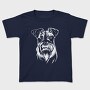 Schnauzer Dog Illustration, Tricou Copii