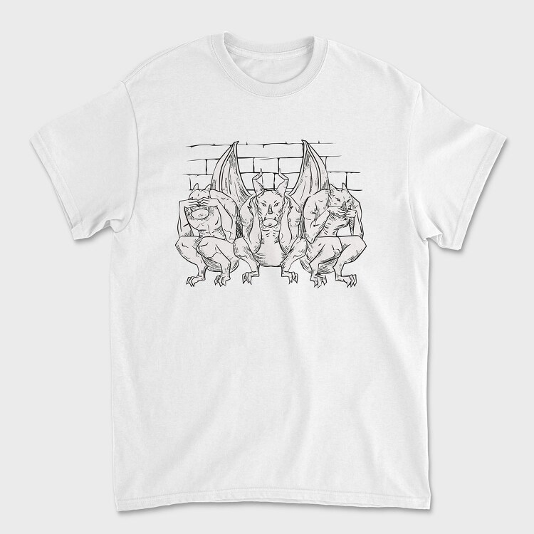 See No Evil Gargoyles, Tricou Barbati (Unisex)
