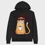 Serious Witch Grumpy Cat, Hanorac Oversize Barbati (Unisex)