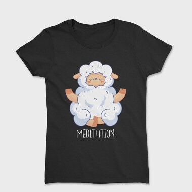 Sheep Animal Mahditation Meditation, Tricou Femei