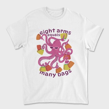 Shopping Octopus Humor, Tricou Barbati (Unisex)