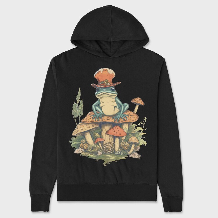Magical Frog Magician, Hanorac Oversize Barbati (Unisex)