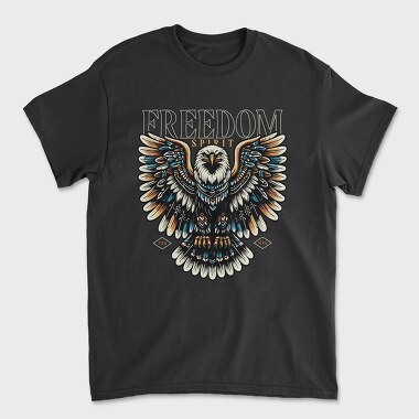 Majestic Eagle Native Freedom, Tricou Barbati (Unisex)