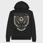 Majestic Eagle Native Freedom, Hanorac Oversize Barbati (Unisex)